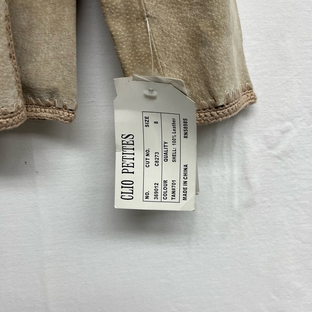 NWT Suede Jacket w/ crochet, Patchwork, Coastal G… - image 2